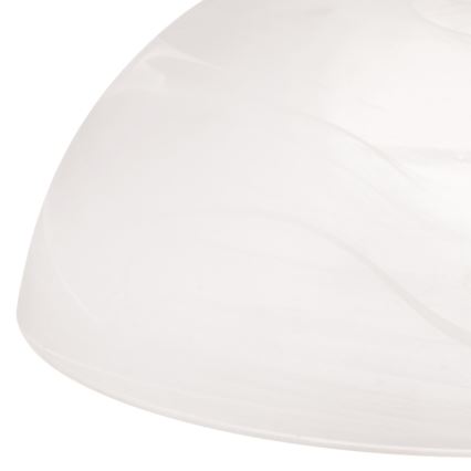Lustr na řetězu RULA 1xE27/40W/230V pr. 35 cm bílá/bronz
