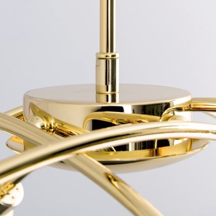 Lustr na tyči CARLA 8xG9/28W/230V zlatá