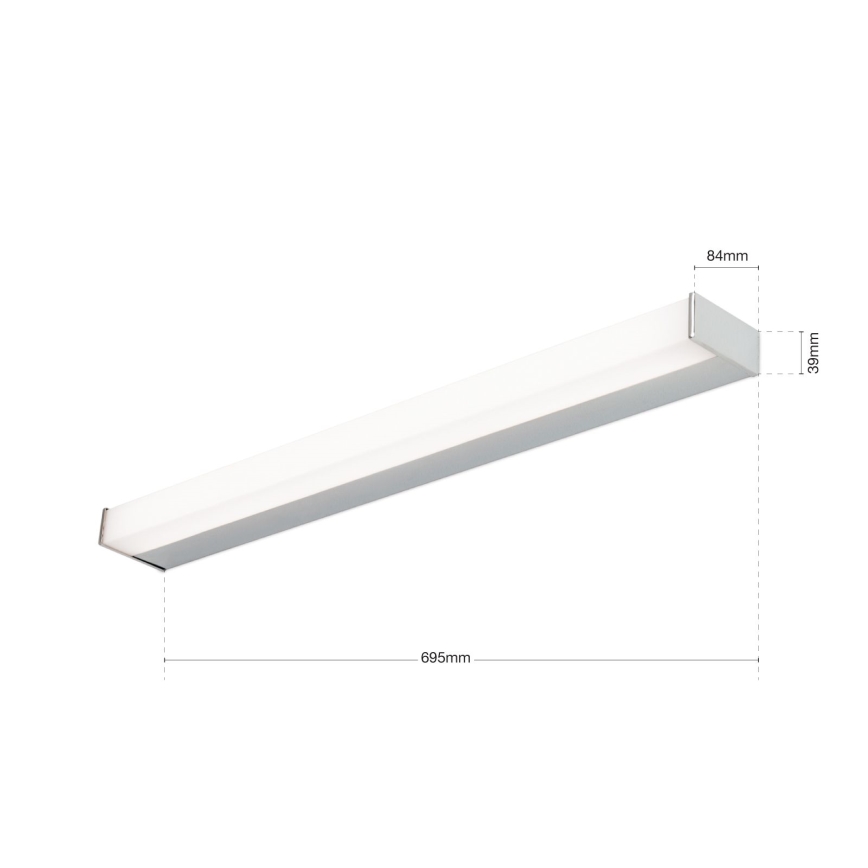 LED Osvětlení zrcadla MARILYN LED/17W/230V 69,5 cm lesklý chrom