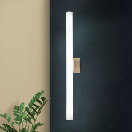 LED Nástěnné svítidlo VISAGIST 1xS14d/8W/230V mosaz