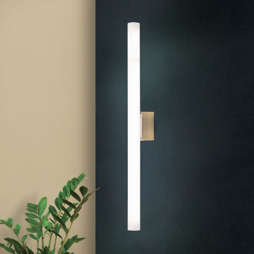 LED Nástěnné svítidlo VISAGIST 1xS14d/8W/230V mosaz