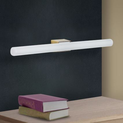 LED Nástěnné svítidlo VISAGIST 1xS14d/8W/230V mosaz