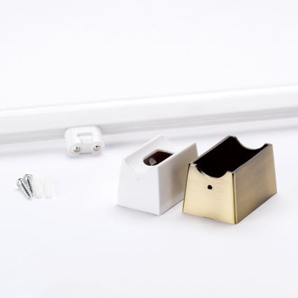 LED Nástěnné svítidlo VISAGIST 1xS14d/8W/230V mosaz