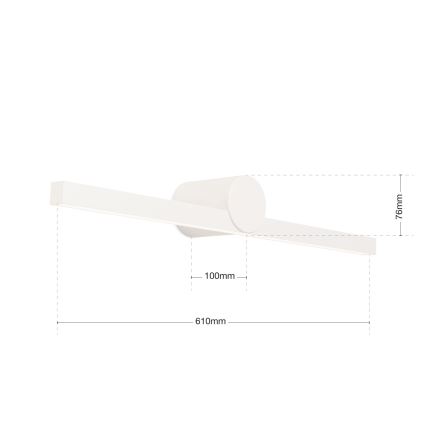 LED Koupelnové osvětlení zrcadla BEAUTY LED/12W/230V 61 cm IP54 bílá