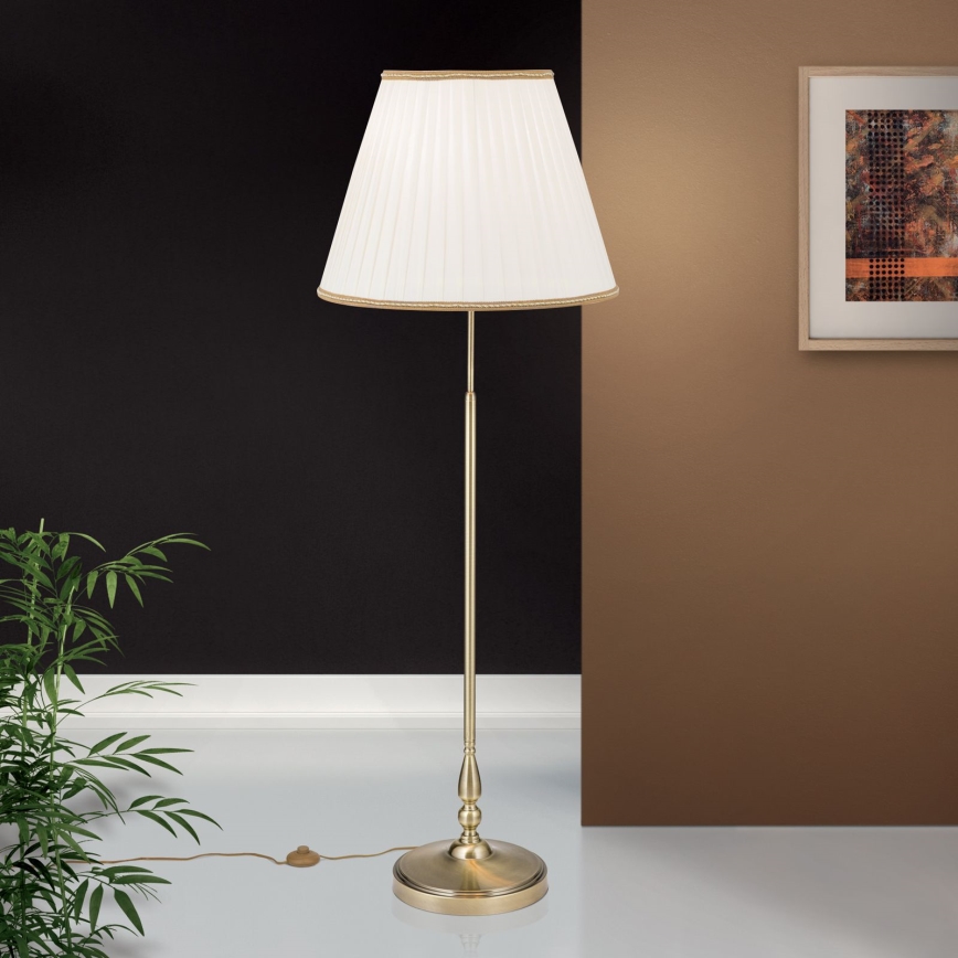 Stojací lampa TONIA 2xE27/60W/230V 154 cm bílá/bronz
