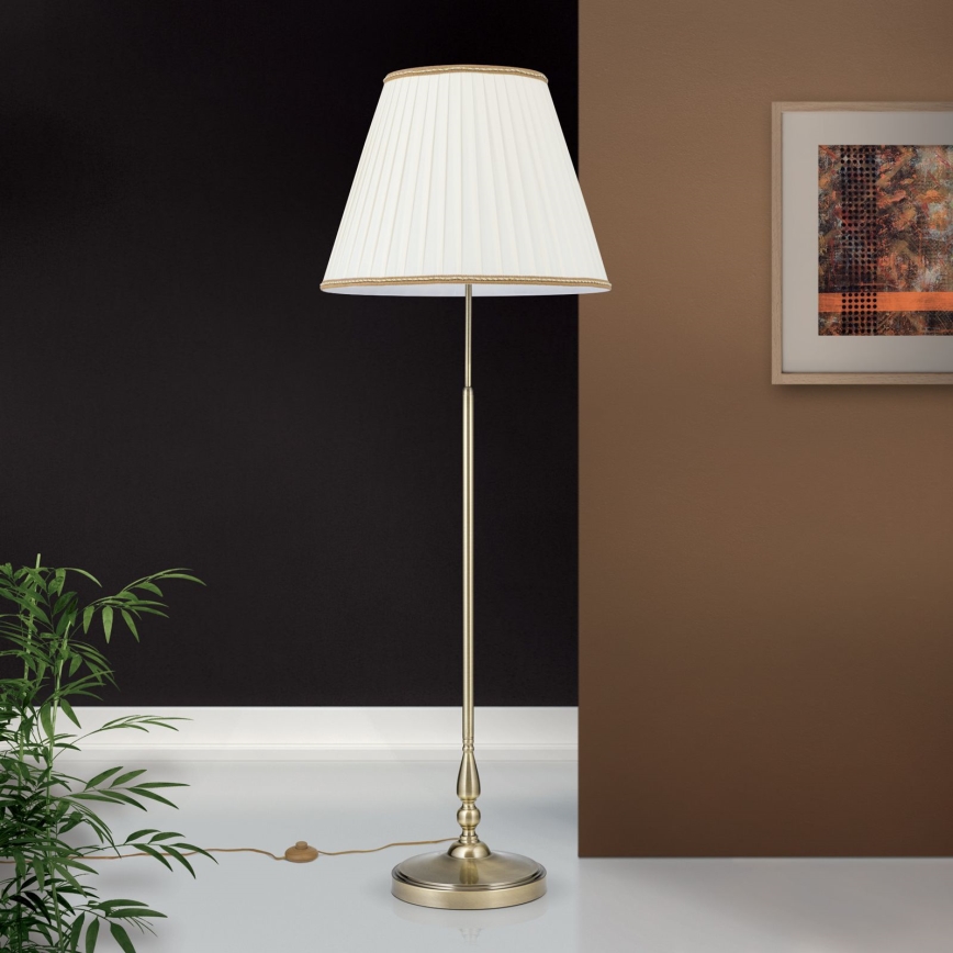 Stojací lampa TONIA 2xE27/60W/230V 154 cm bílá/bronz