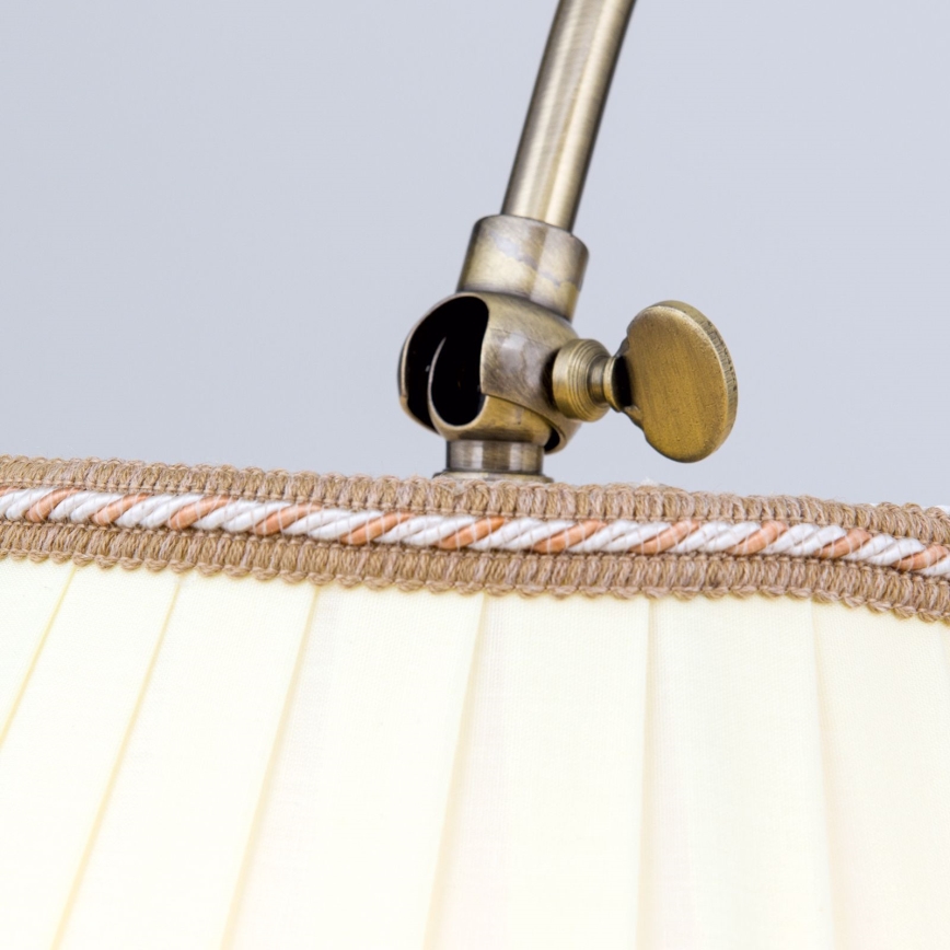 Stojací lampa TONIA 1xE27/60W/230V 183 cm bílá/bronz