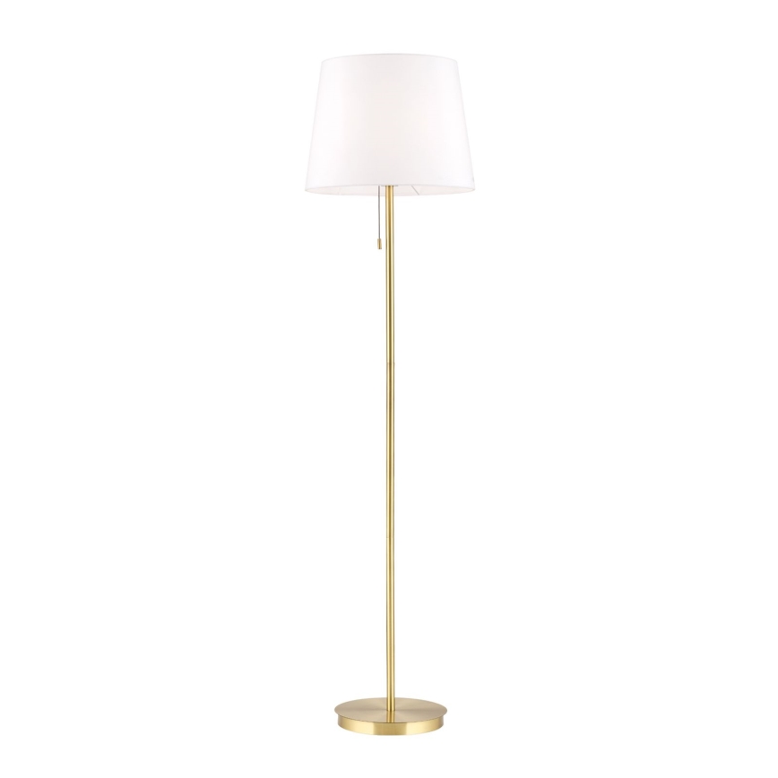 Stojací lampa LUDWIG 1xE27/40W/230V bílá/zlatá