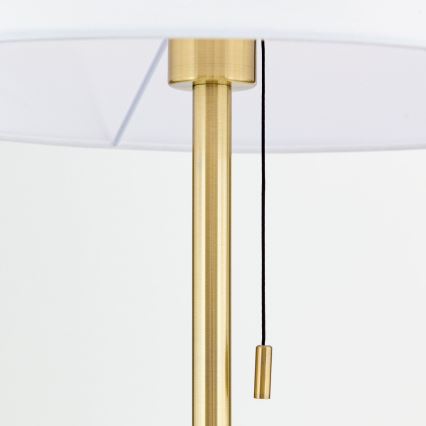 Stojací lampa LUDWIG 1xE27/40W/230V bílá/zlatá