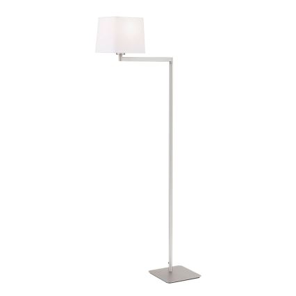 Stojací lampa CARLTON 1xE27/40W/230V bílá/matný chrom