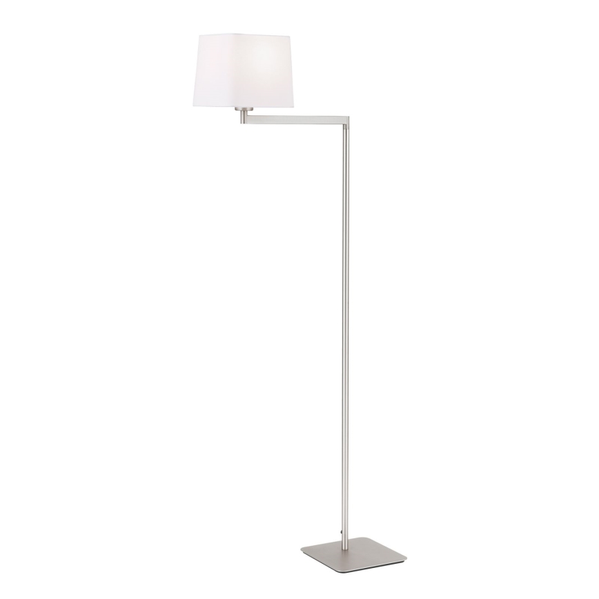 Stojací lampa CARLTON 1xE27/40W/230V bílá/matný chrom