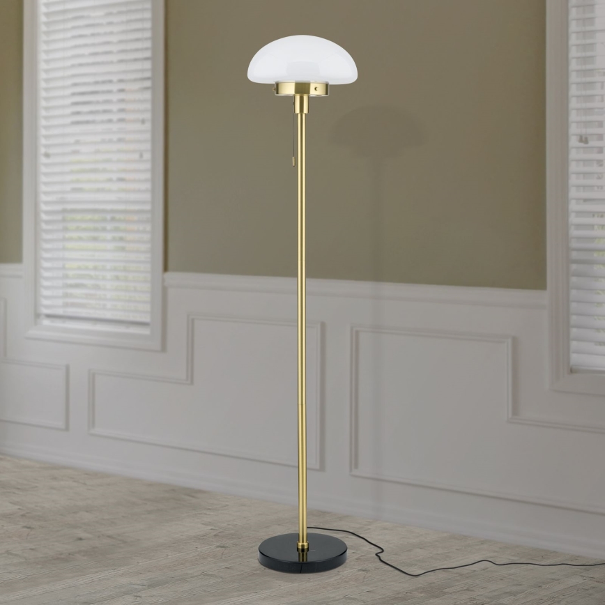 Stojací lampa SPARTA 1xE27/40W/230V zlatá/černá