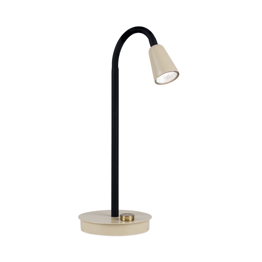 Stmívatelná flexibilní stolní lampa DOTTY 1xGU10/10W/230V béžová/černá