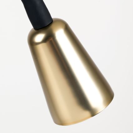 Stmívatelná flexibilní stolní lampa DOTTY 1xGU10/10W/230V černá/mosaz