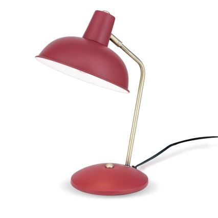 Stolní lampa FEDRA 1xE14/40W/230V červená/mosaz