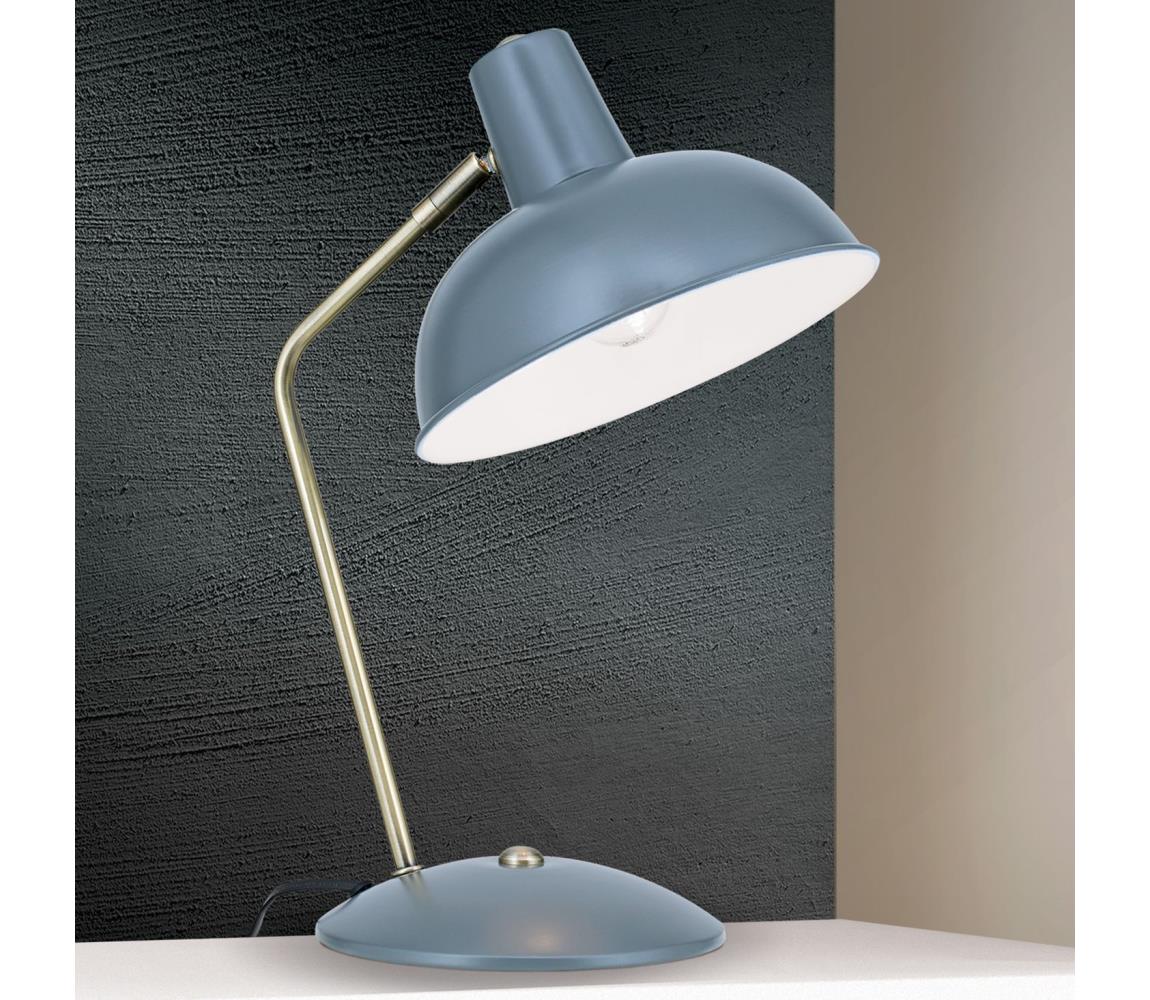 Orion - Stolní lampa FEDRA 1xE14/40W/230V šedá/mosaz LA 4-1190 grau/Patina