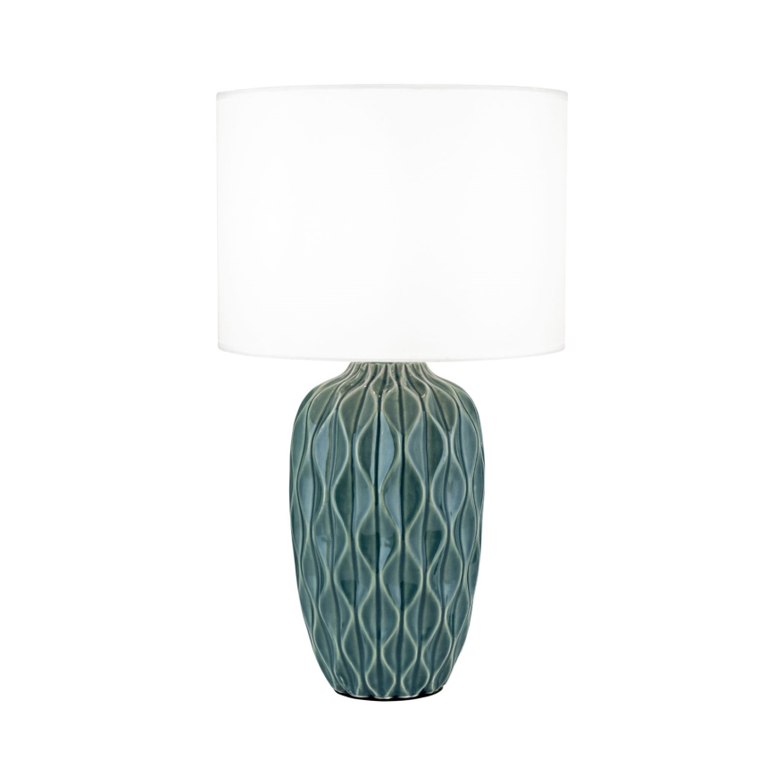 Stolní lampa TORTUGA 1xE27/40W/230V zelená/bílá
