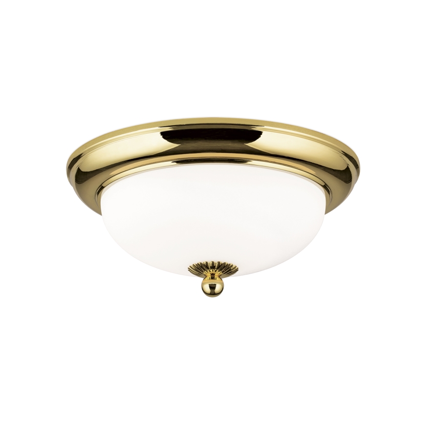 Stropní svítidlo EMPIRA 2xE14/40W/230V pr. 26,5 cm zlatá