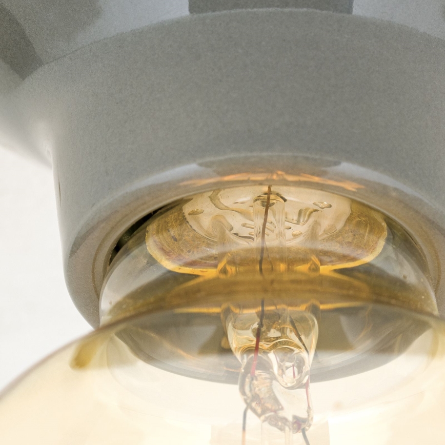 Stropní svítidlo FROST 1xE27/60W/230V šedá