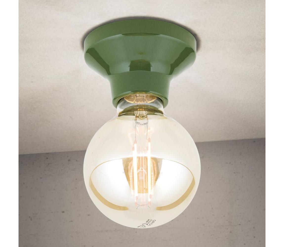 Orion - Stropní svítidlo FROST 1xE27/60W/230V zelená DL 7-679 grün/Kera