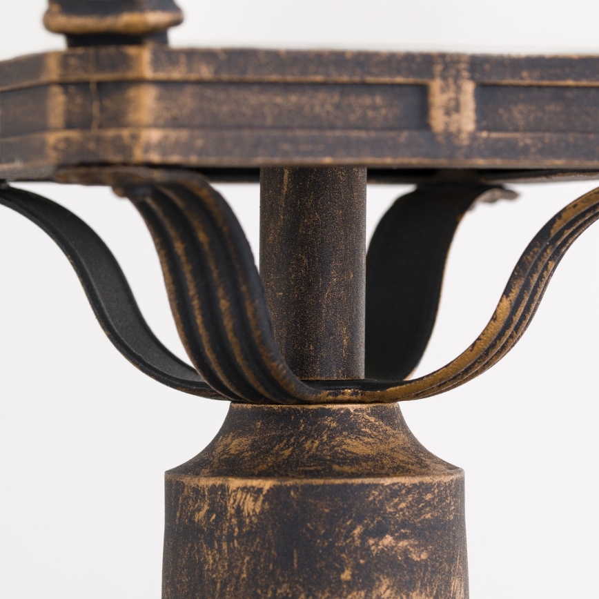 Venkovní lampa AIKO 1xE27/60W/230V 115 cm IP23 bronz/patina