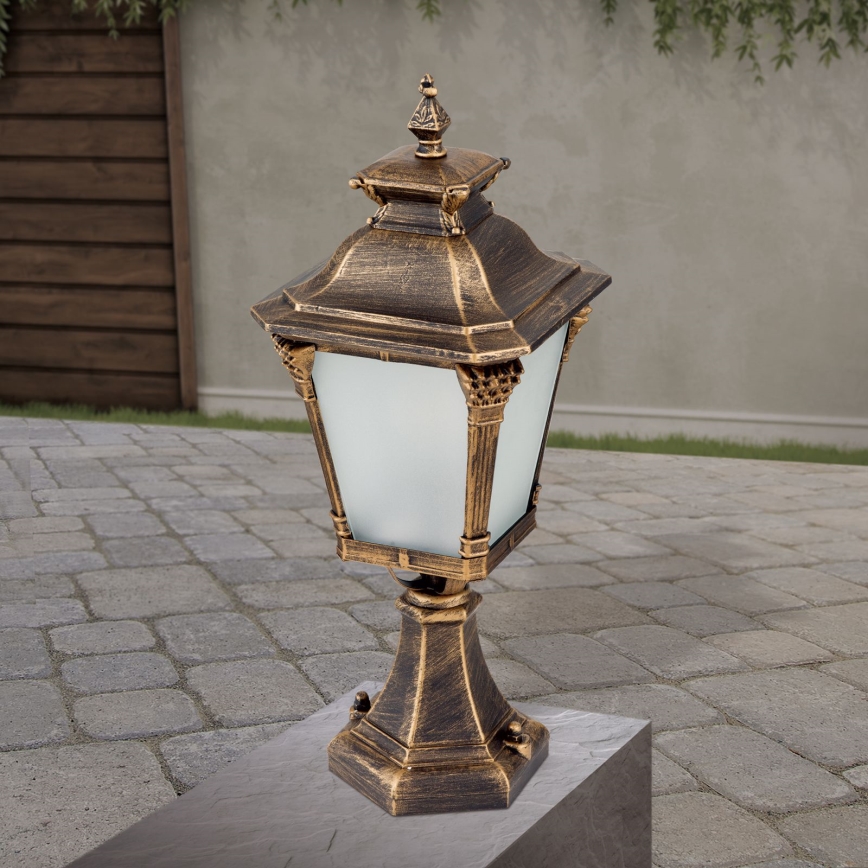 Venkovní lampa AIKO 1xE27/60W/230V 59 cm IP23 bronz/patina