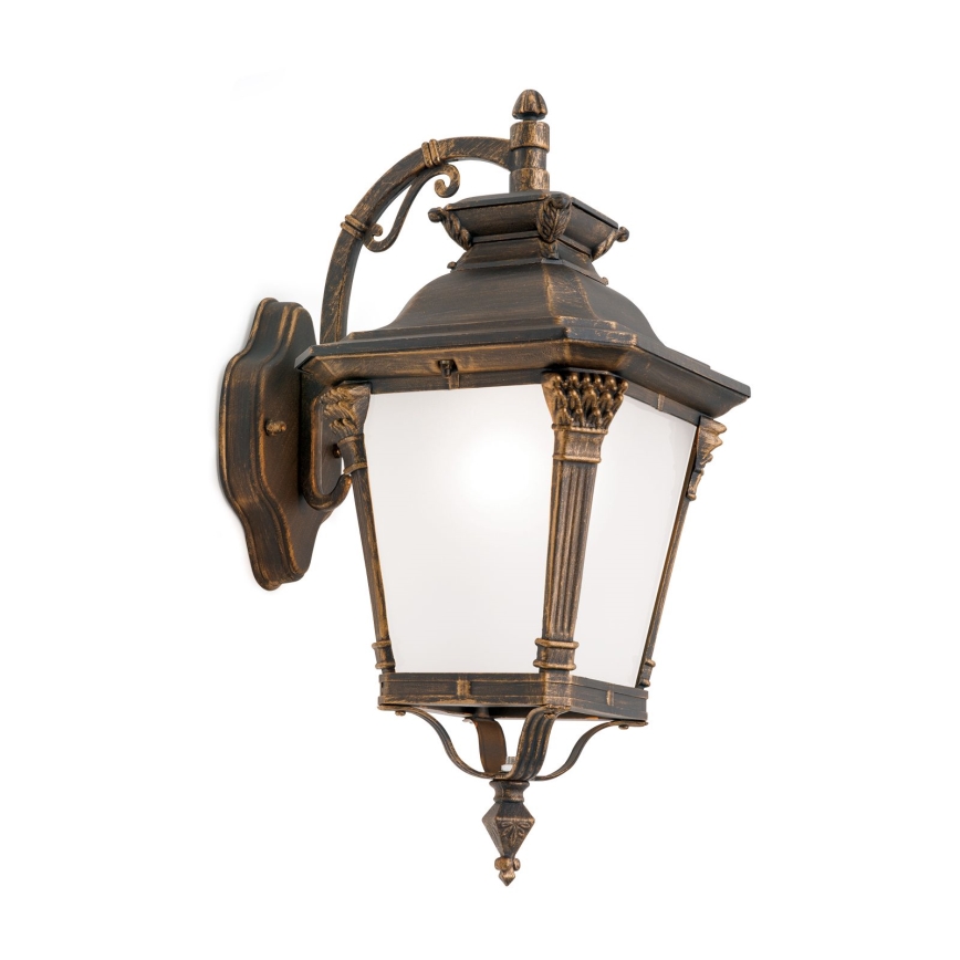 Venkovní nástěnná lampa AIKO 1xE27/60W/230V IP23 bronz/patina