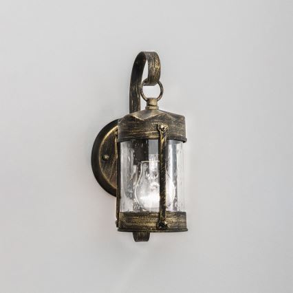 Venkovní nástěnná lampa TAVERNA 1xE27/60W/230V IP23 bronz/patina