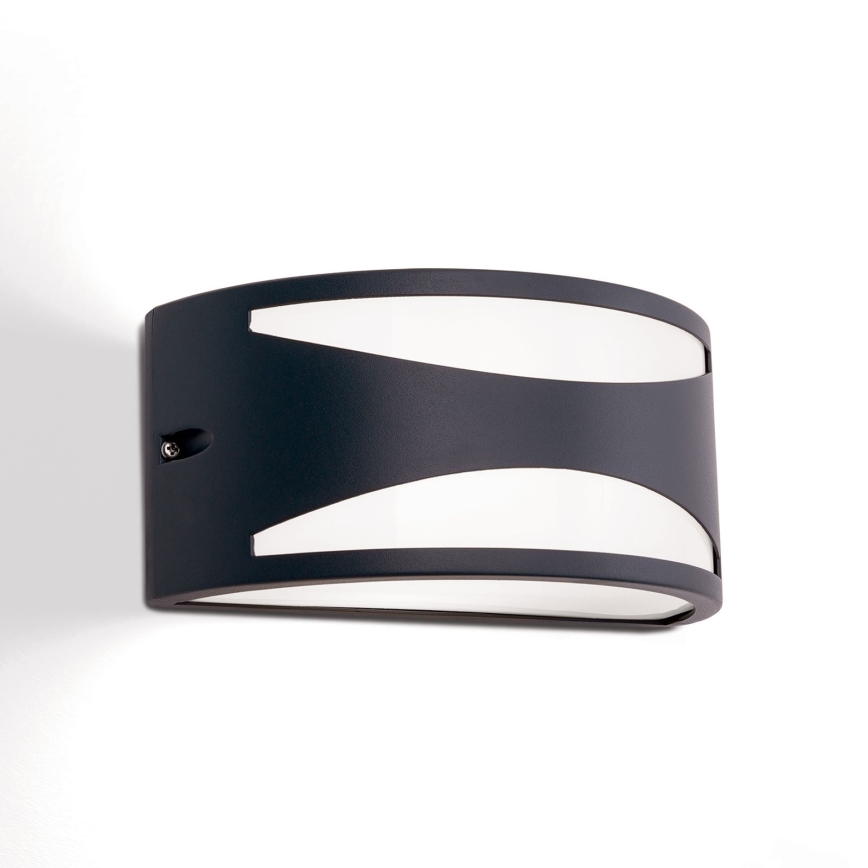 Venkovní nástěnné svítidlo SHELL 1xE27/40W/230V IP54 antracit