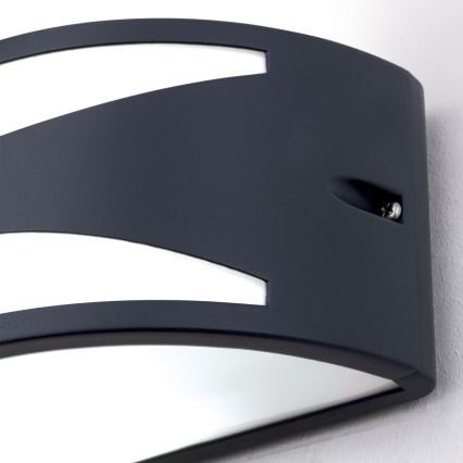 Venkovní nástěnné svítidlo SHELL 1xE27/40W/230V IP54 antracit