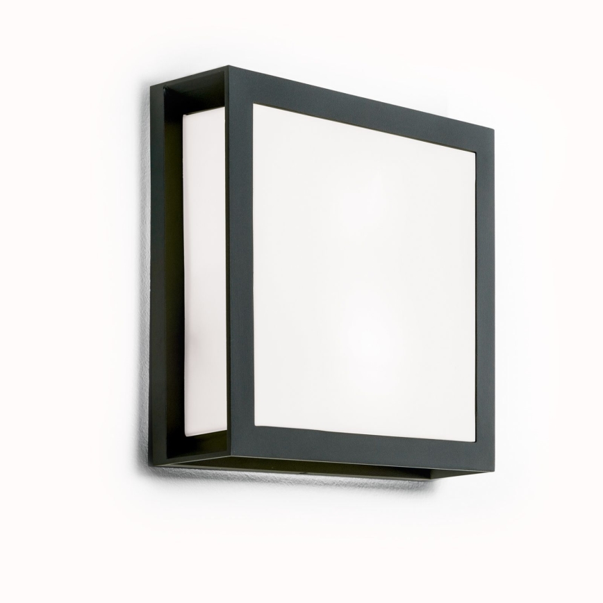 Venkovní svítidlo HENRY 2xE27/15W/230V 26x26 cm IP44 antracit