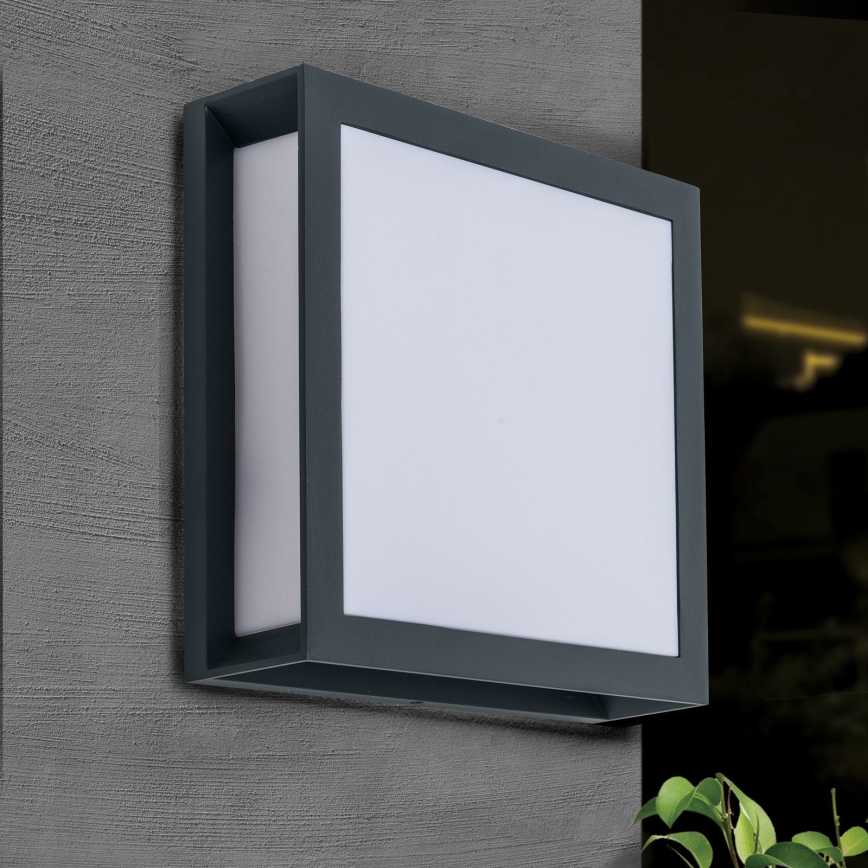 Venkovní svítidlo HENRY 2xE27/15W/230V 26x26 cm IP44 antracit