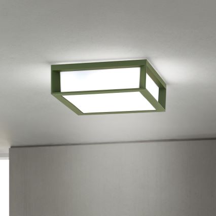 Venkovní svítidlo HENRY 2xE27/15W/230V 26x26 cm IP44 zelená