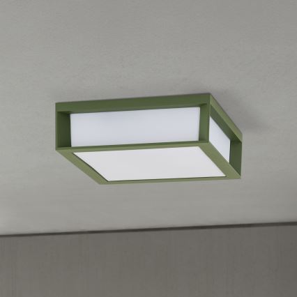 Venkovní svítidlo HENRY 2xE27/15W/230V 26x26 cm IP44 zelená