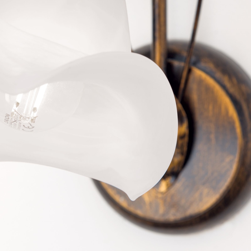 Nástěnná lampa SISI 1xE14/40W/230V bronz/patina