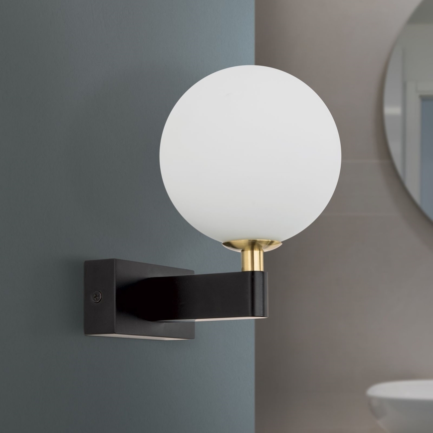 Koupelnové nástěnné svítidlo MARA 1xG9/20W/230V IP44 černá