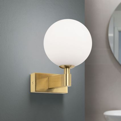 Koupelnové nástěnné svítidlo MARA 1xG9/20W/230V IP44 zlatá