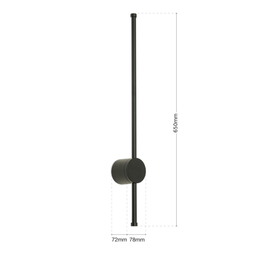 LED Koupelnové osvětlení zrcadla FERDINAND LED/12W/230V IP54 černá