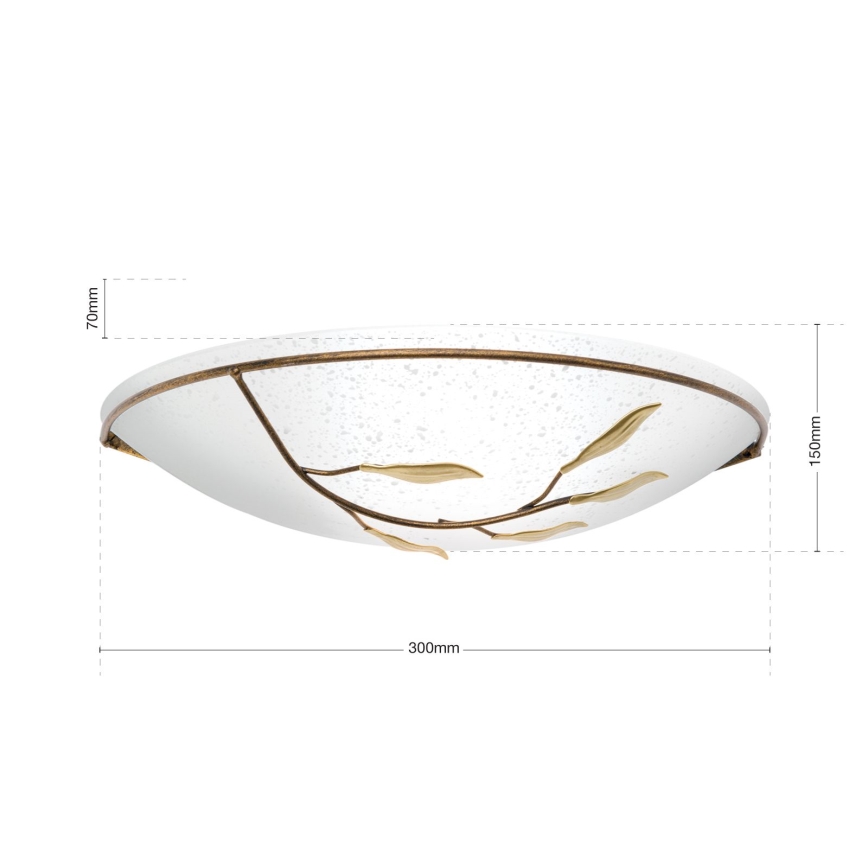 Nástěnné svítidlo LUCA 1xE27/60W/230V bronz/patina