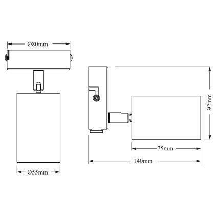Osram - Bodové svítidlo ELEMENTAL 1xGU10/6W/230V