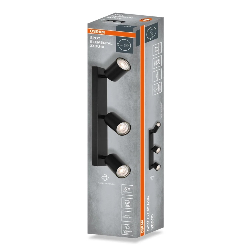 Osram - Bodové svítidlo ELEMENTAL 3xGU10/6W/230V