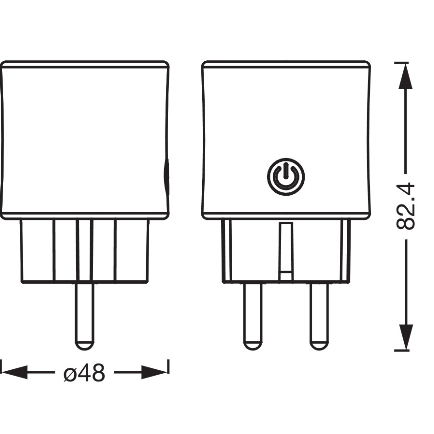 Osram - Chytrá zásuvka SMART+ SCHUKO 2300W/230V/10A bílá