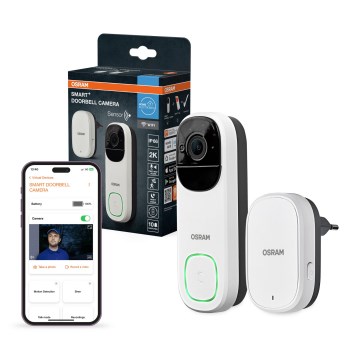 Osram - Chytrý videozvonek se senzorem 2K SMART+ 230V IP66 Wi-Fi