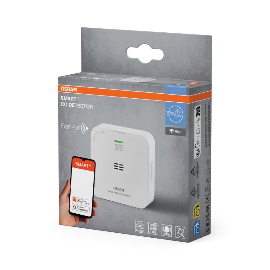 Osram - Detektor oxidu uhelnatého SMART+ 2xAA Wi-Fi