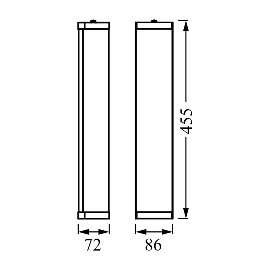 Osram - Koupelnové nástěnné svítidlo BATHROOM CLASSIC 3xE14/12W/230V IP44 černá