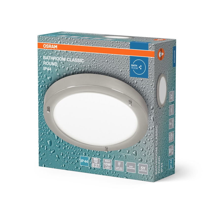 Osram - Koupelnové stropní svítidlo BATHROOM CLASSIC 1xE27/15W/230V pr. 31 cm IP44