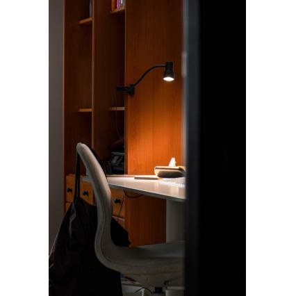 Osram - Lampa s klipem CLIP STEP FLEX 1xGU10/5W/230V černá
