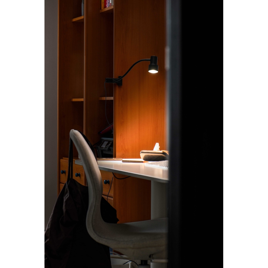 Osram - Lampa s klipem CLIP STEP FLEX 1xGU10/5W/230V černá