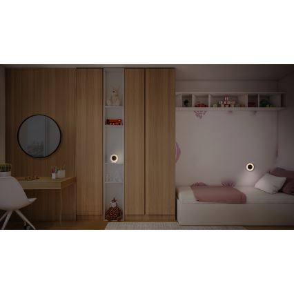 Osram - LED Digitální hodiny s podsvícením NIGHTLUX LED/0,3W/5V 1000mAh 3000/4000/6500K bílá