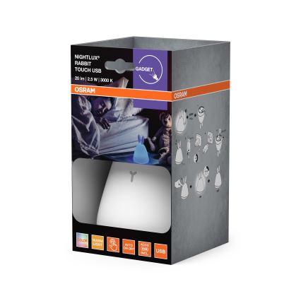 Osram - LED Dotyková dětská noční lampička TOUCH LED/2,5W/5V 1200 mAh králík